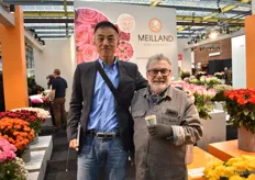 Suntory and Alain Meilland of Meilland. Partners for 30 years, trialing at MNP Flowers in the Netherlands.